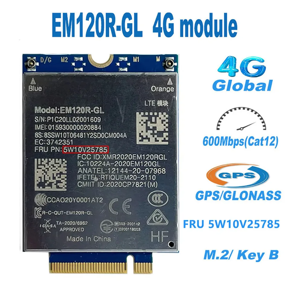 EM120R-GL LTE-A Cat12 4G M.2 モジュール FRU 5W10V25785 P14s T14