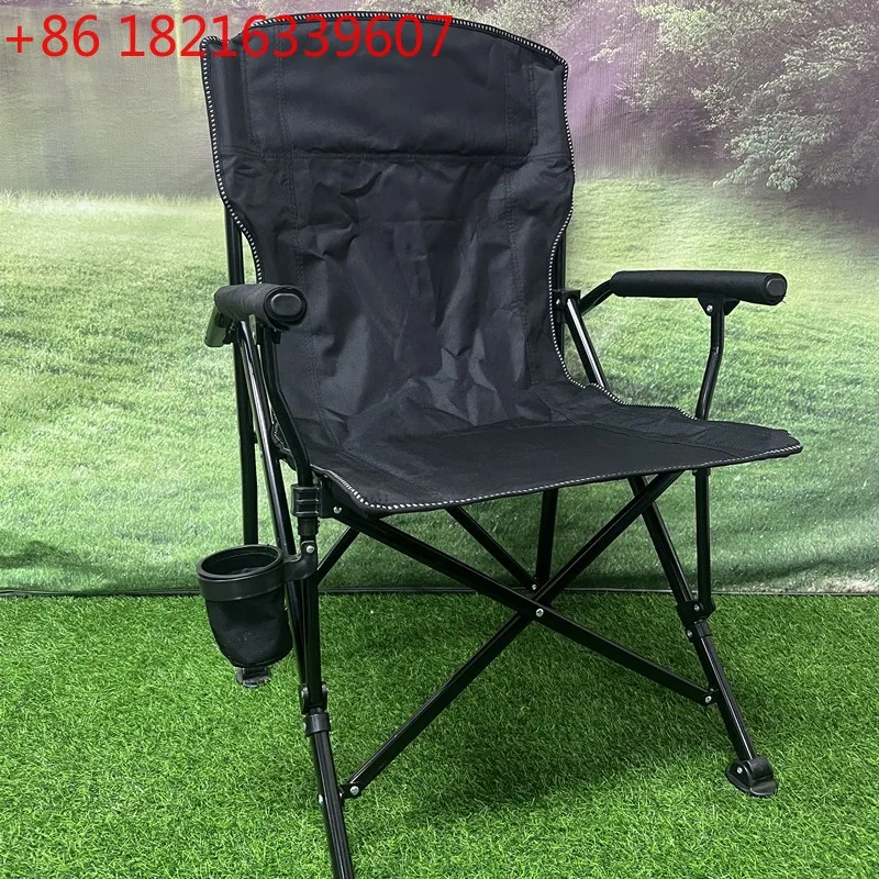 

Outdoor Leisure Beach Chair Portable Folding Fishing Chair Car Camping Picnic BBQ Camping