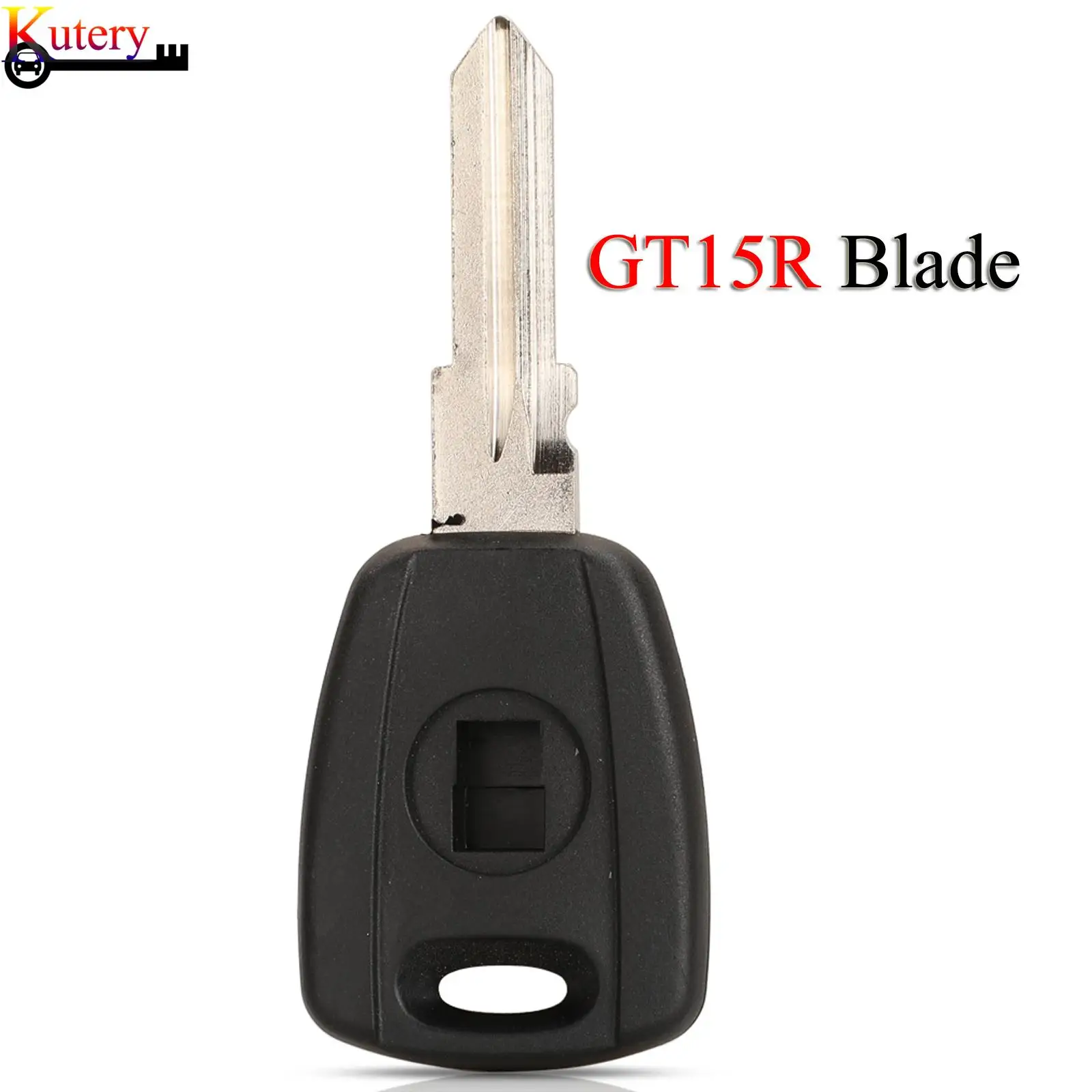 jingyuqin New Transponder Car Key Shell For Fiat Brave Coupe Marea Tempra Seicento Remote Case With GT15R Blade No Chip