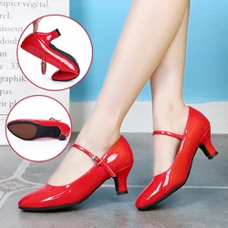 Adult Sneakers Dance Shoes Modern Brand Square Party Ballroom Latin Dance Shoes Women Soft Rubber Soles Dance heels