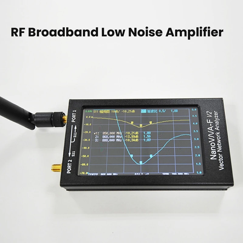 1 комплект векторного анализатора сети 50K-3G Nanovna-V2 F HF VHF UHF Многофункциональный антенный анализатор