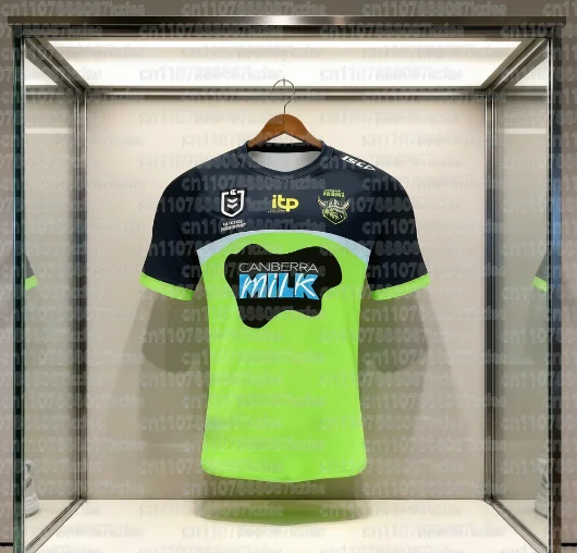 Camisetas Deportivas de Secado Rápido para Adultos y Niños, Ropa de Entrenamiento de Rugby de los Canberra Raiders, Verano 2026