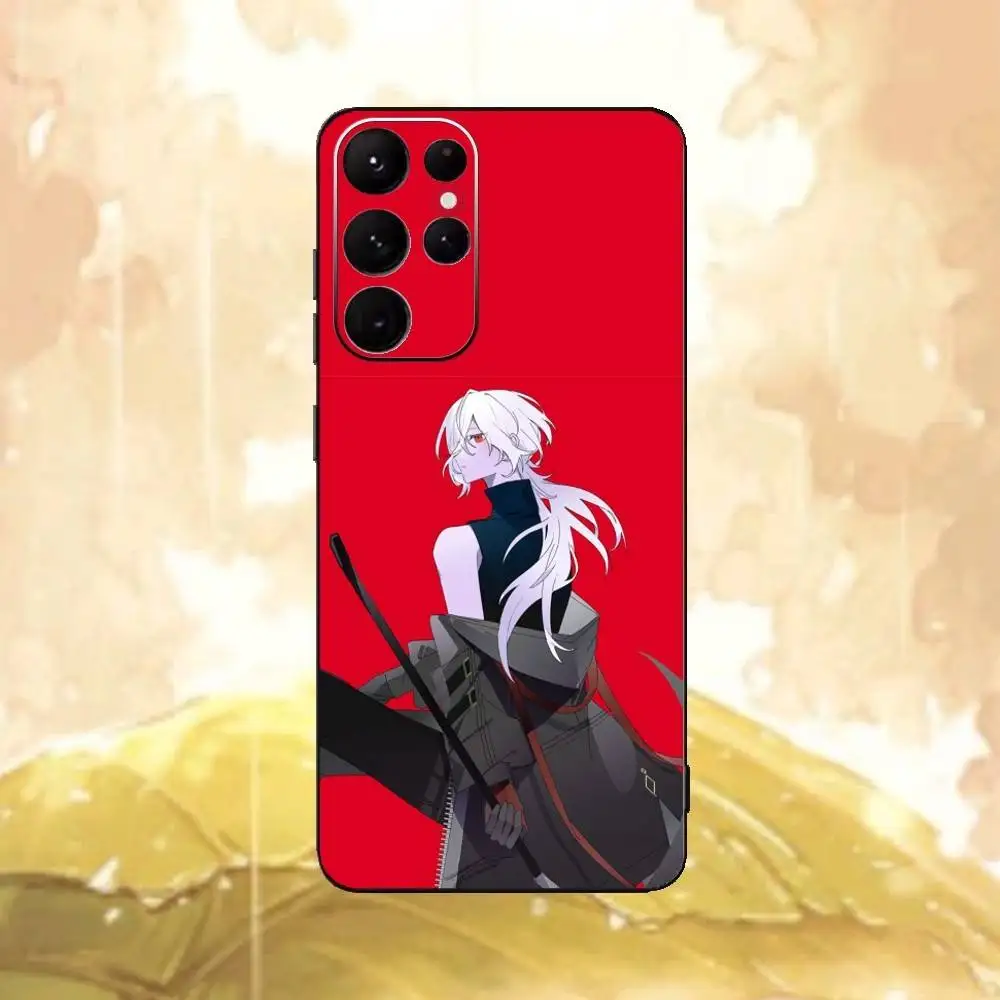 Una data con la custodia per telefono D-Death per Samsung S25,24,23,22,30,21,10,9,Ultra,Plus,Lite Soft Black Case