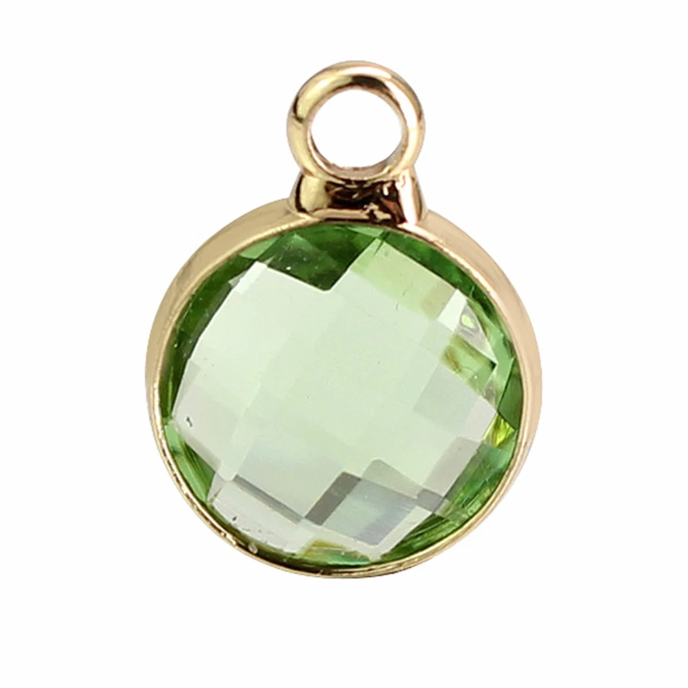 

12 Pcs Crystal Pendant Accessories Alloy Charm Necklace DIY Jewelry Making Charms Craft Beads Projects Decorative