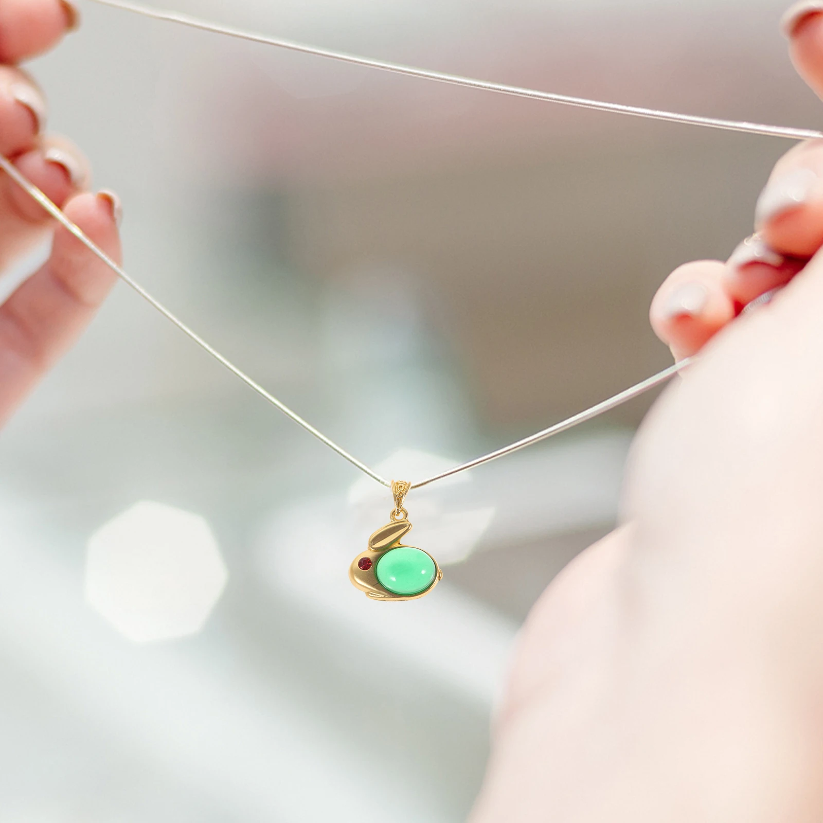 

5pcs Rabbit Charms Jade Pendants for Bracelet Necklace DIY Accessories Crystal Jewelry Making Supplies H 2023 Gifts