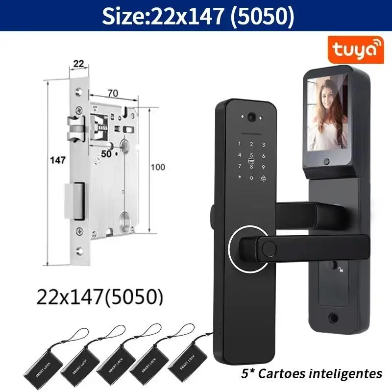 Good Camera Digital Electronic Lock Biometrics Fingerprint Smart Door Lock for With Battery for Home House Apartment