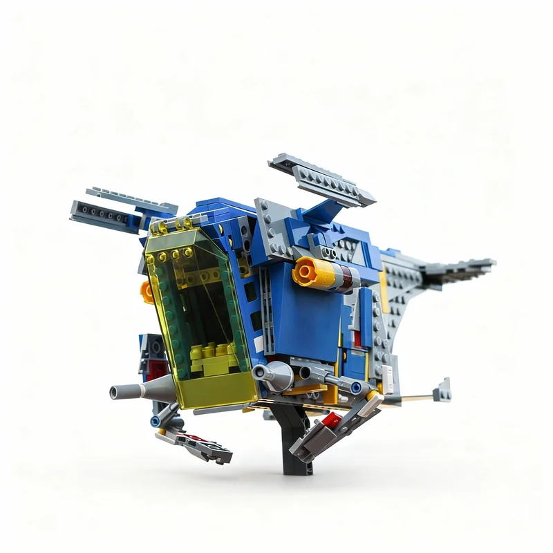 

547pcs MOC Classic Space Corusaunt Police Gunship Alternate Build Star Battle Model Building Blocks Architecture Toys Education