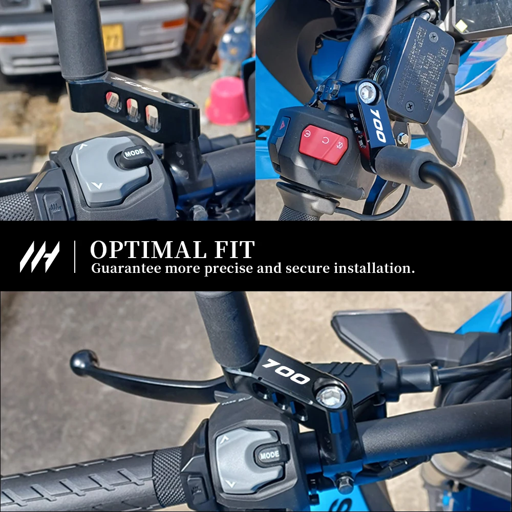 Motorcycle Rearview Mirror Risers Extension Adapters Mounting Brackets For BMW F700GS Improved Visibility Accessories