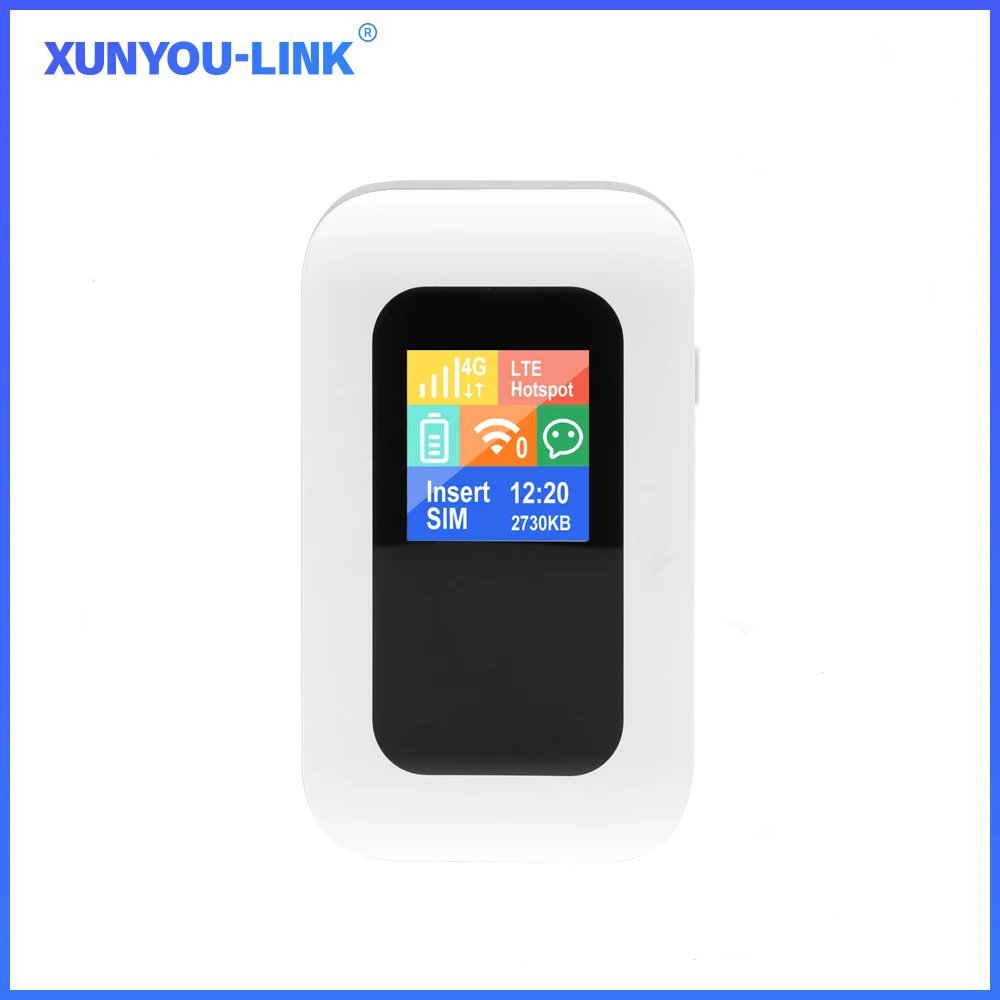 

XUNYOU-LINK 4G+ MIFI LTE Mobile Router Cat 6 WiFi6 Pocket Hotspot 2.4G 5.8G Dual Band Built-in 3000mAh Battery Portable Modem