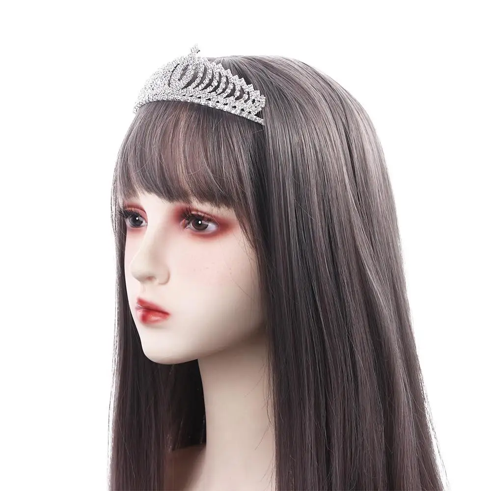 Girl Good Quality Act of Role of Queen with Comb Bride Headdress Hair Clasp Princess Diamond Crown Hair Hoop Headband Headwear