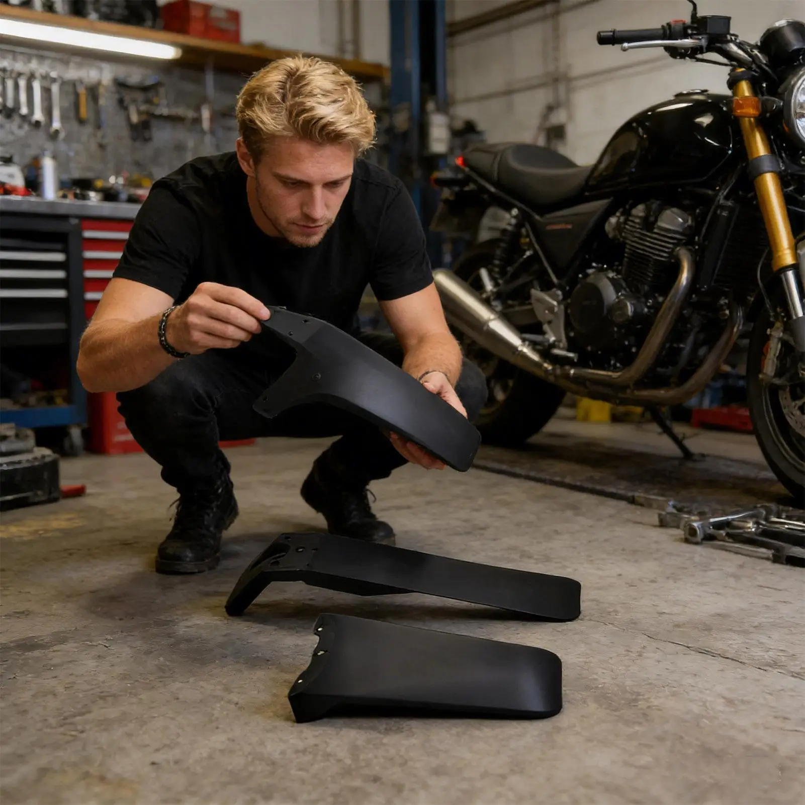 Motorcycle Wheel Guard Protective Shock-Absorbing Dirt Bike Front Rear Mud Guard For Rain For Men Women Rain Riding Commuting