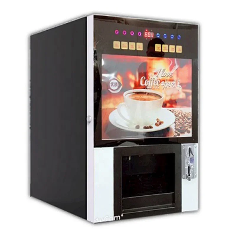 

Turkish Coin Operated Coffee Vendo Vending Machine Business Fully Automatic Touch Screen Smart Tabletop Expendedora for Coffee