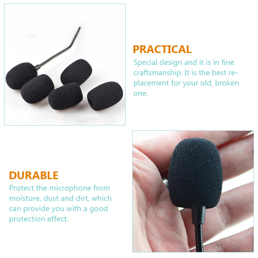 

40Pcs Mic Protective Covers Premium Sponge Windscreen for Microphone Superior Craftsmanship Moisture Dirt Resistant Reliable Use