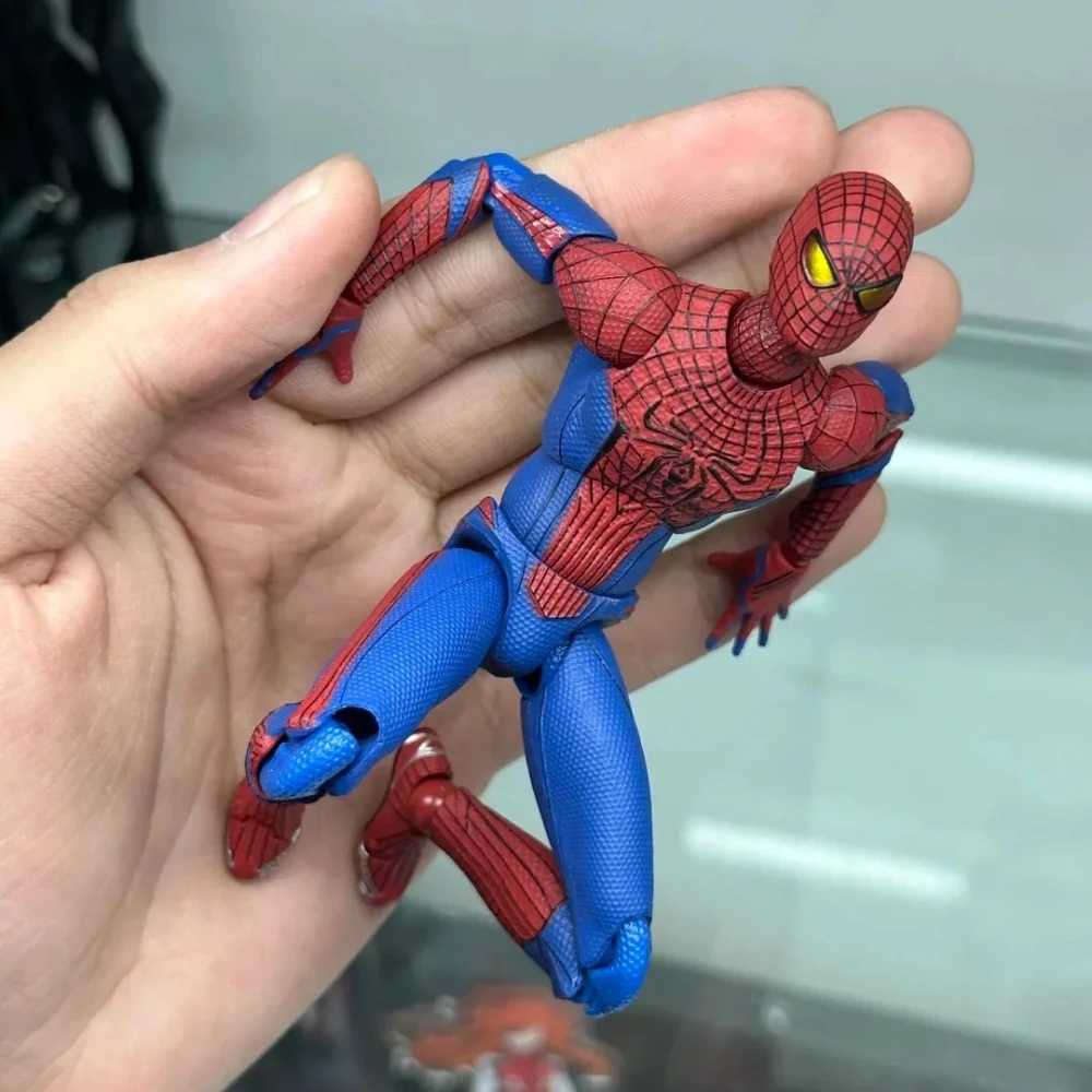 Spiderman Mafex 001 Peter Parker Andrew Garfield The Amazing Spider-Man Anime Action Figure Figurine Gifts Toys