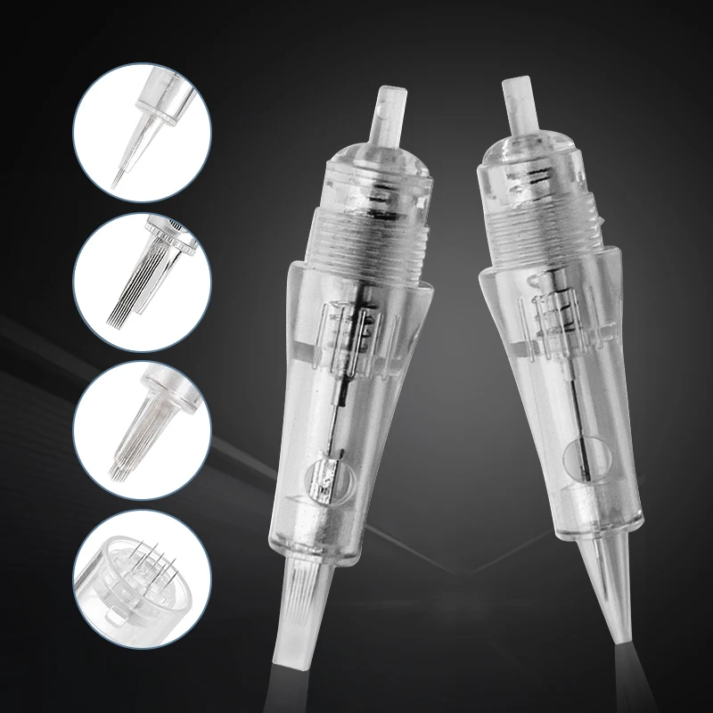 

15Pcs/Box Tattoo Cartridges Needle Individual Package Microneedling for Professional Permanent Makeup Cartridge Machines Grips