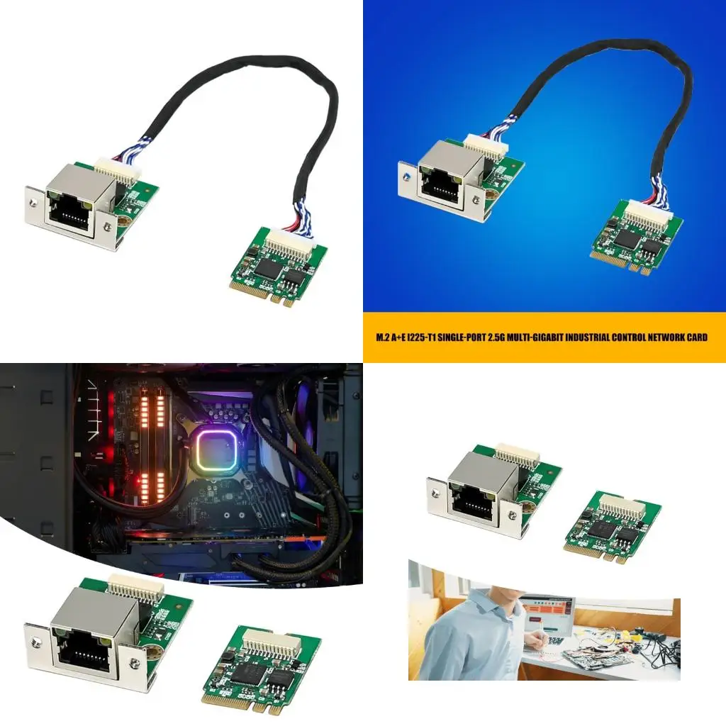 

A52B M.2 A+E Industrial Control Card 2.5Gbps Fast Speed Adapter Heat Management Server Networking Board Replacement