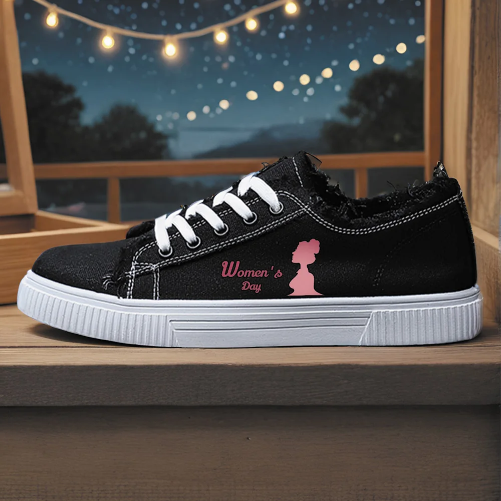 

Women's Sports Shoes, Student Sports Enthusiasts, Mother's Day Spring and Summer Women's Canvas Shoes, Women's High-Top Round-Toe Flats-Soled Breathable Vulcanized Shoes, Digital Printing Women's Shoes
