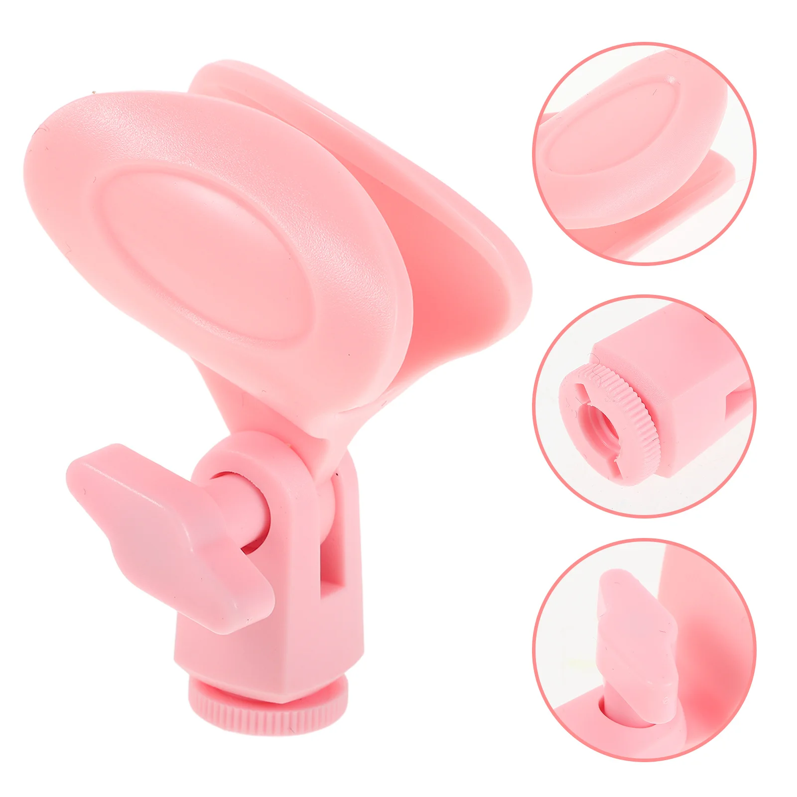 

5Pcs Pink Universal Microphone Clip Spring Clamp for Broadcasting Stands Recording Streaming Microphone Holder Clip
