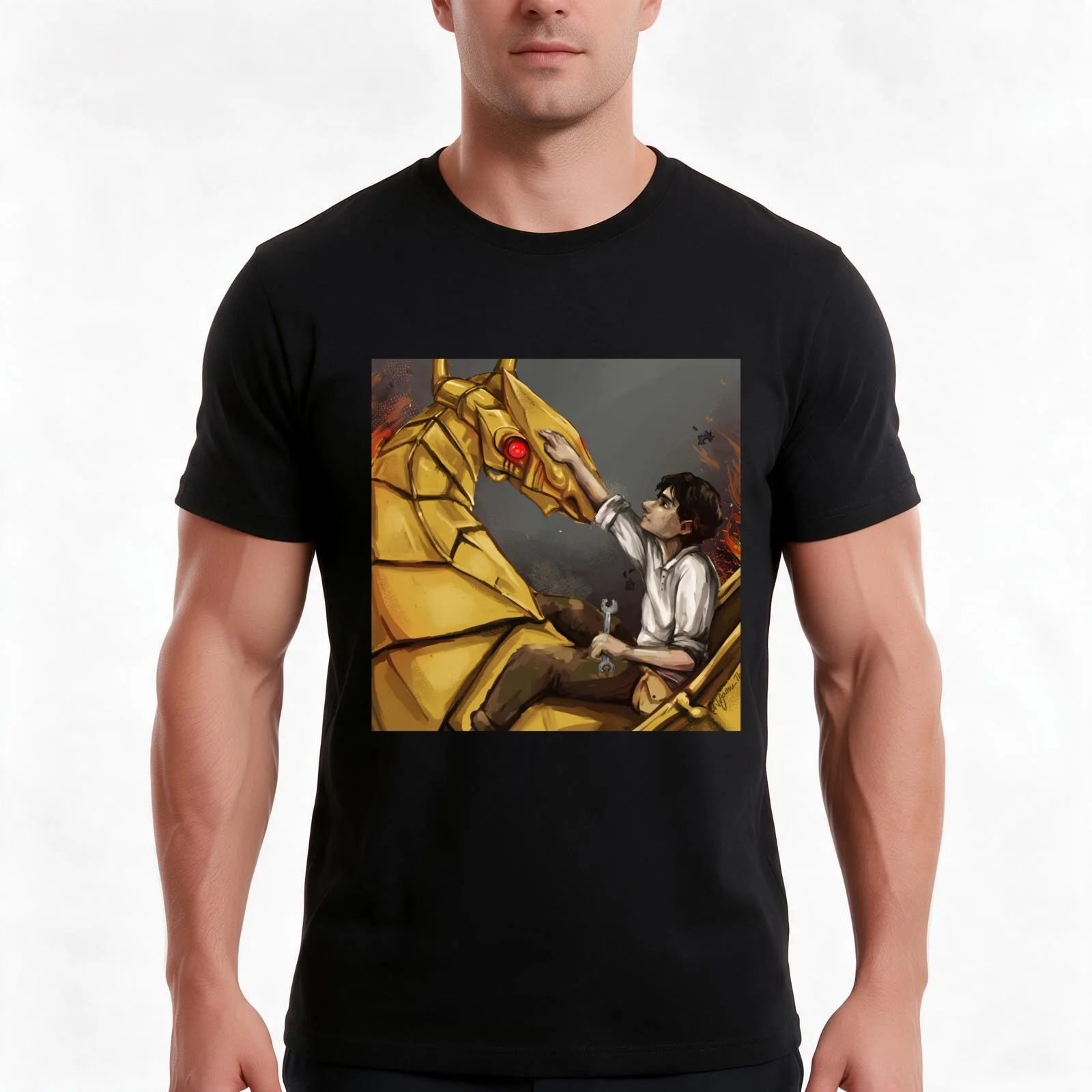 Leo Valdez with Festus T-Shirt, Summer Casual Cotton Tee, Oversized Streetwear Tops, Vintage Graphic Print, Unisex Men Women