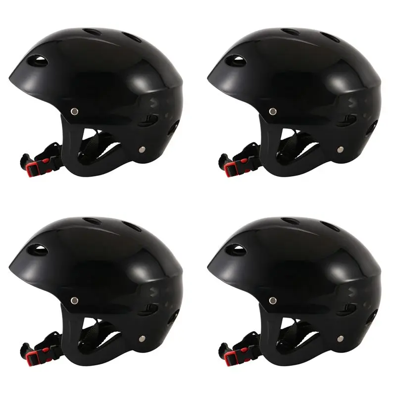 

Защитный шлем AEF6-4X с 11 вентиляционными отверстиями для водных видов спорта, каяка, каноэ, серфинга, падлбординга - черный