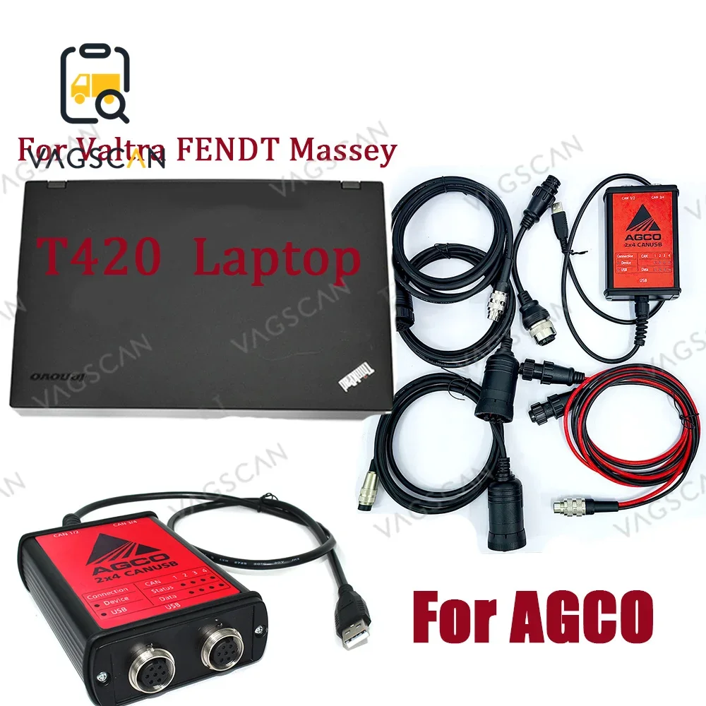 

T420 Laptop For Massey Interface Electronic Diagnostic Tool use for AGCO CANUSB EDT Heavy Duty Agricultural Diagnosis Scanner