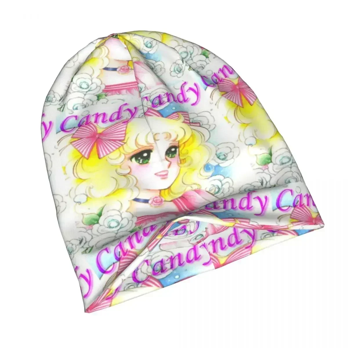 Candy Candy Anime Unisex adultos gorros gorras tejido gorro cálido moda Otoño Invierno al aire libre Skullies sombreros