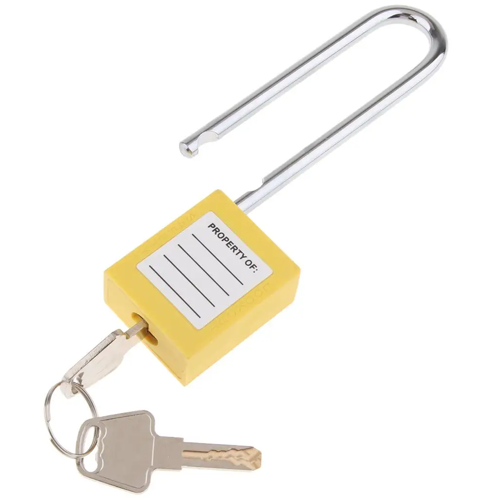Safety Stainless Steel Keyed Different Padlock with 3-Inch Shackle, 5 Color