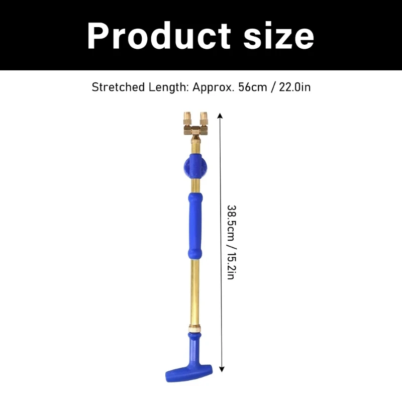 Double Sprayed Head Pressure Sprayed Guns Lawn Watering Tool For Gardening Copper Plastic Construction Telescoping Rod