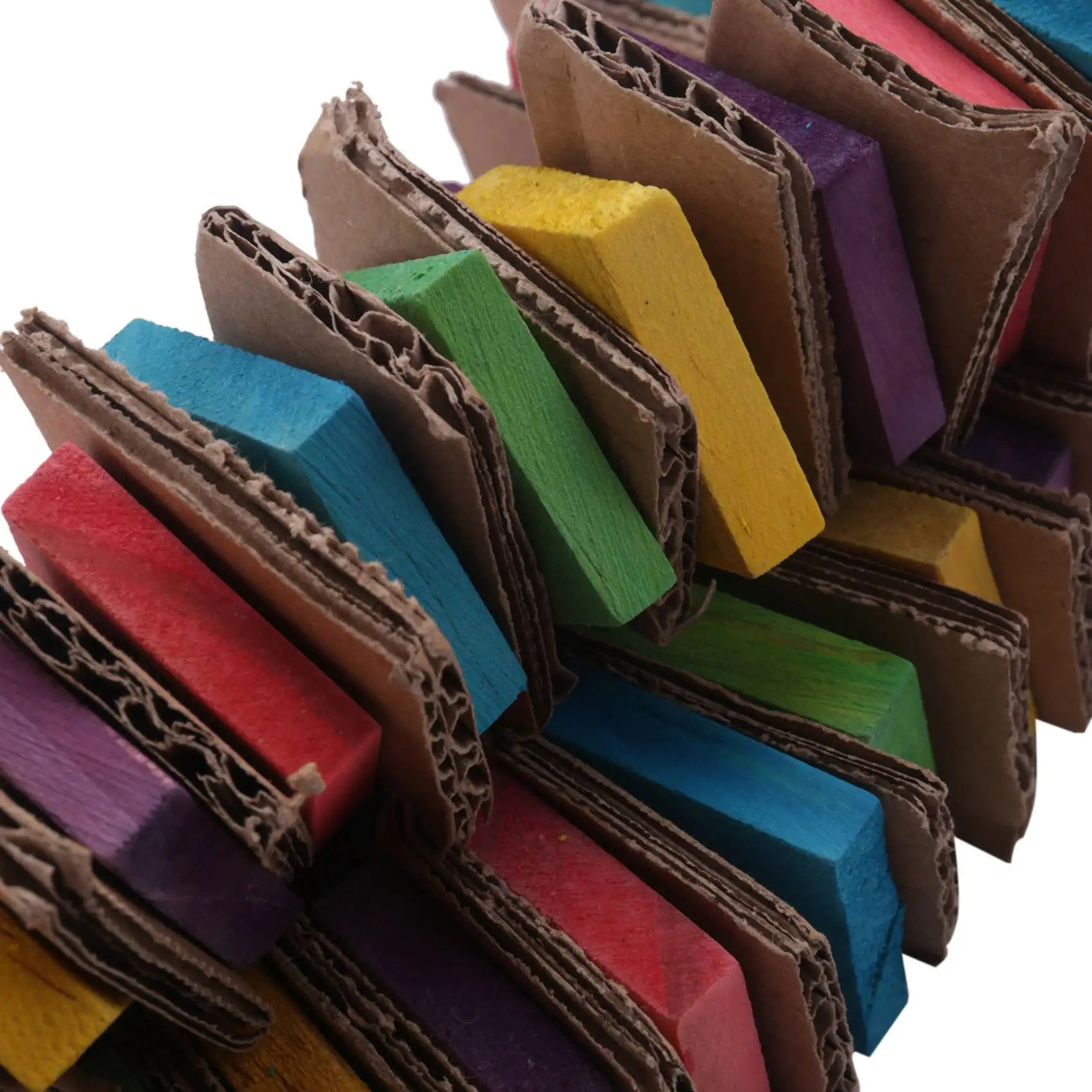 

Parrot Toys For Birds Cardboard Big Bird Toys African Grey Parrot Toys Natural Wooden Bird Cage Chewing Toy