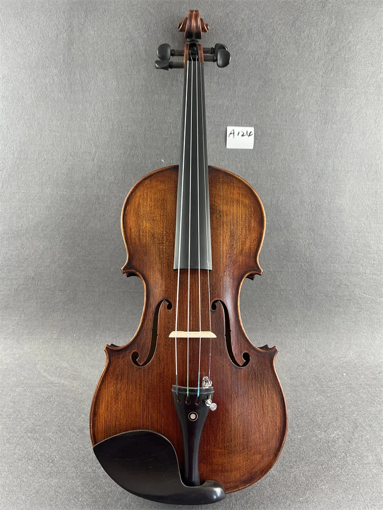 Actual Photo Vintage Antique One-Piece Back Hand Crafted Cкрипка 4/4 كمان  Fiddle Free Violin Case Bow violin accessories A124