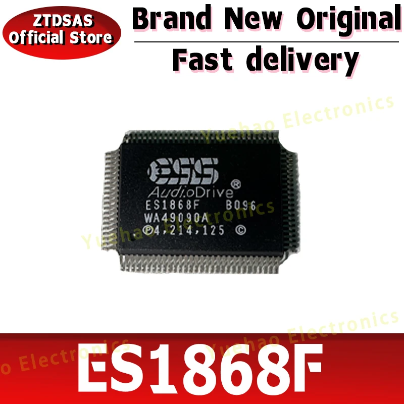 IC ES1868F 100% Brand New Original ES1868 QFP100 ISA voice card  ESS AudioDriver ES1868F