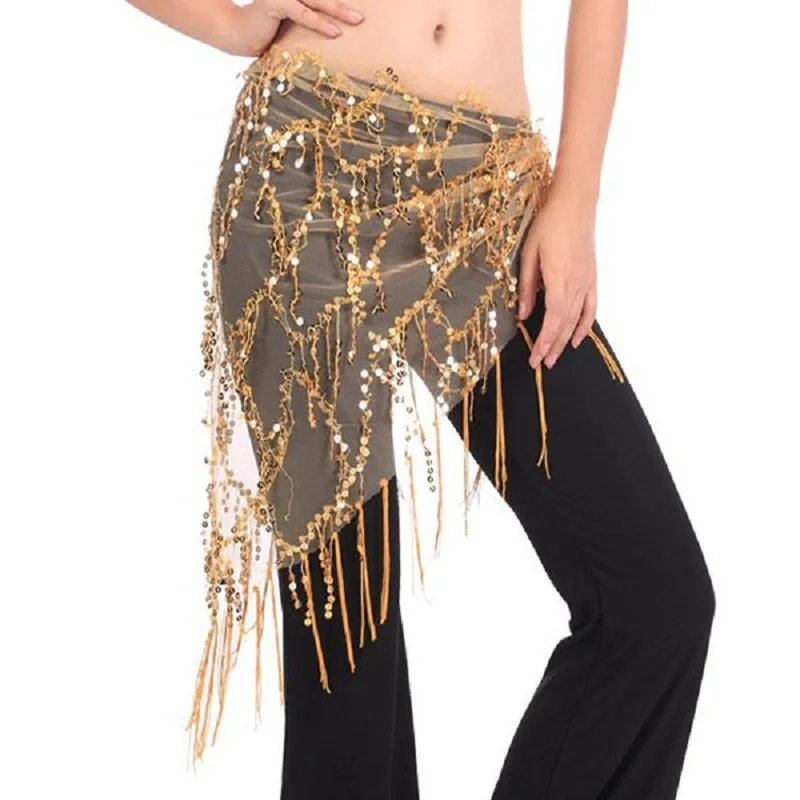 Women\'s Belly Dancing Belt Colorful Waist Chain Belly Dance Hip Scarf Belt
