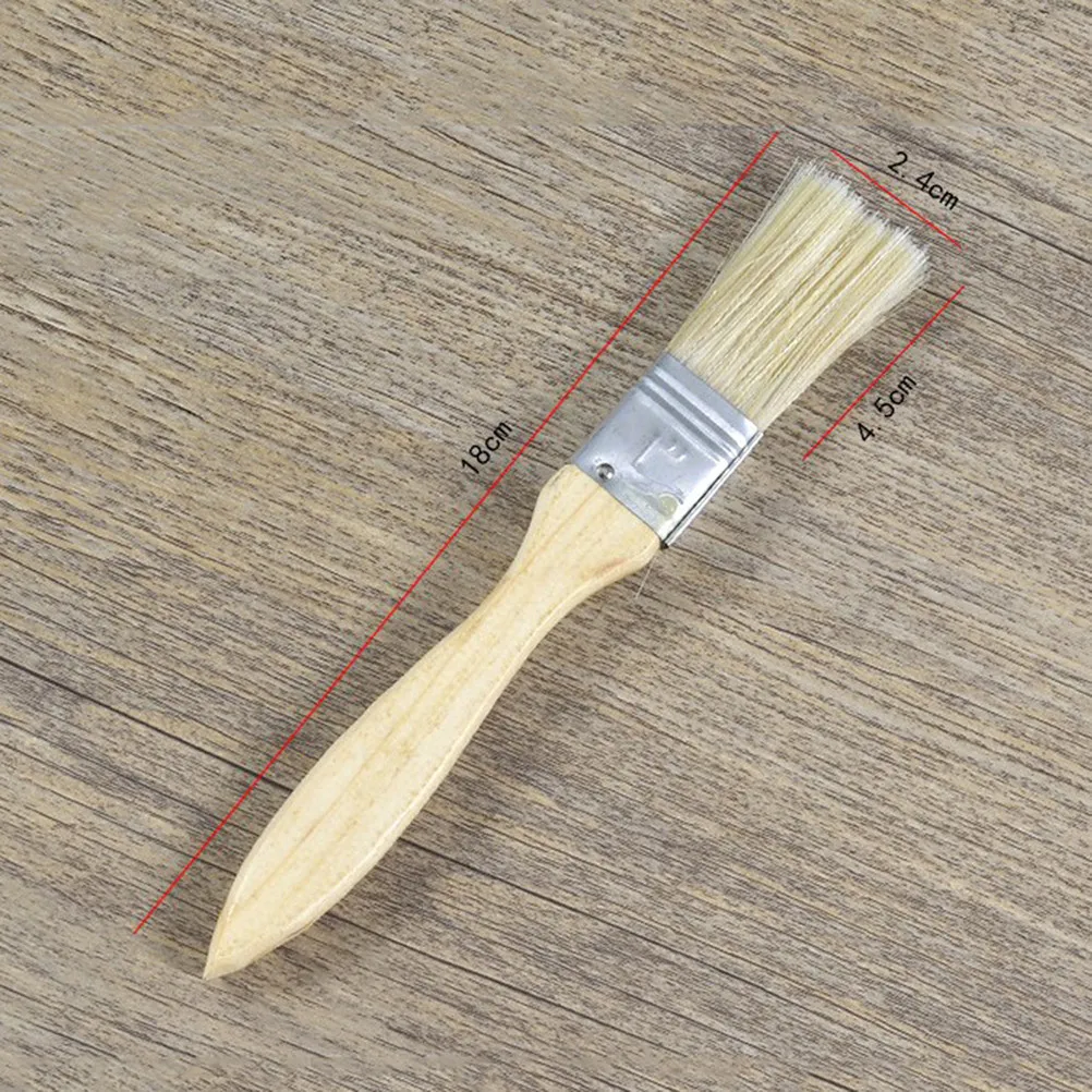 9Pcs Professional Paint Brushes Natural Bristle Wooden Handle for Furniture Restoration Wall Painting Cabinets Tables Chairs Wax