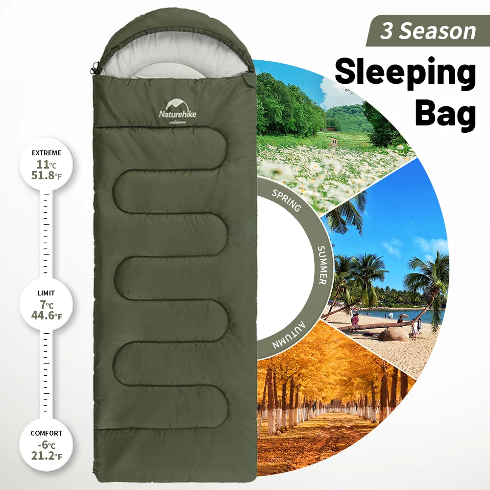 Naturehike Y150 Sleeping Bags Ultralight Cotton Sleeping BagOutdoor Camping Home Leisure Sleeping Bag Hiking Sleeping Bag