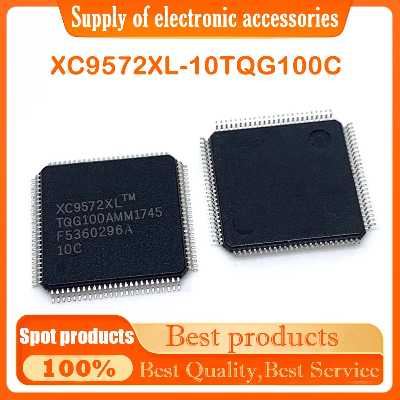 New off-the-shelf XC9572XL-10TQG100C QFP-100 embedded programmable logic device chip