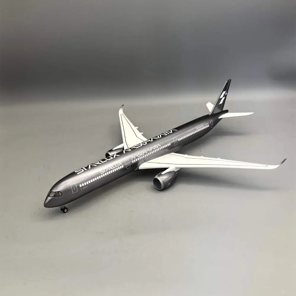 47cm Plane Models Starlux Airlines A350-1000 Model Aircraft Resin Diecast With Landing Gear Wheels Light(Touch Or Sound Control)