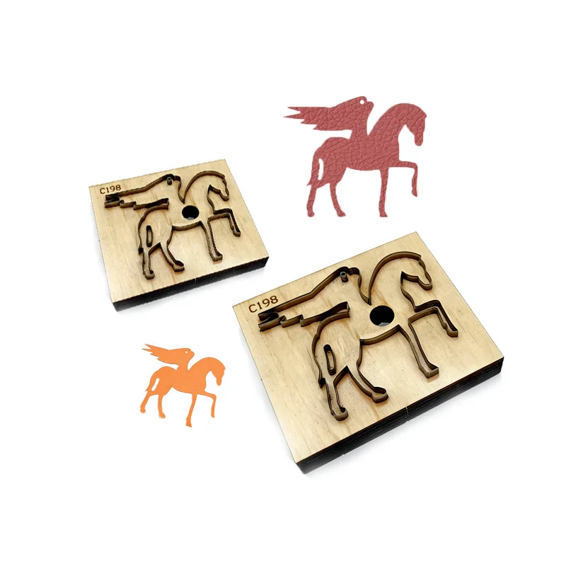C198 Pegasus Leather Cutting Mold DIY Handmade Keychain Pendant Tool for Leather Goods And Jewelry Making