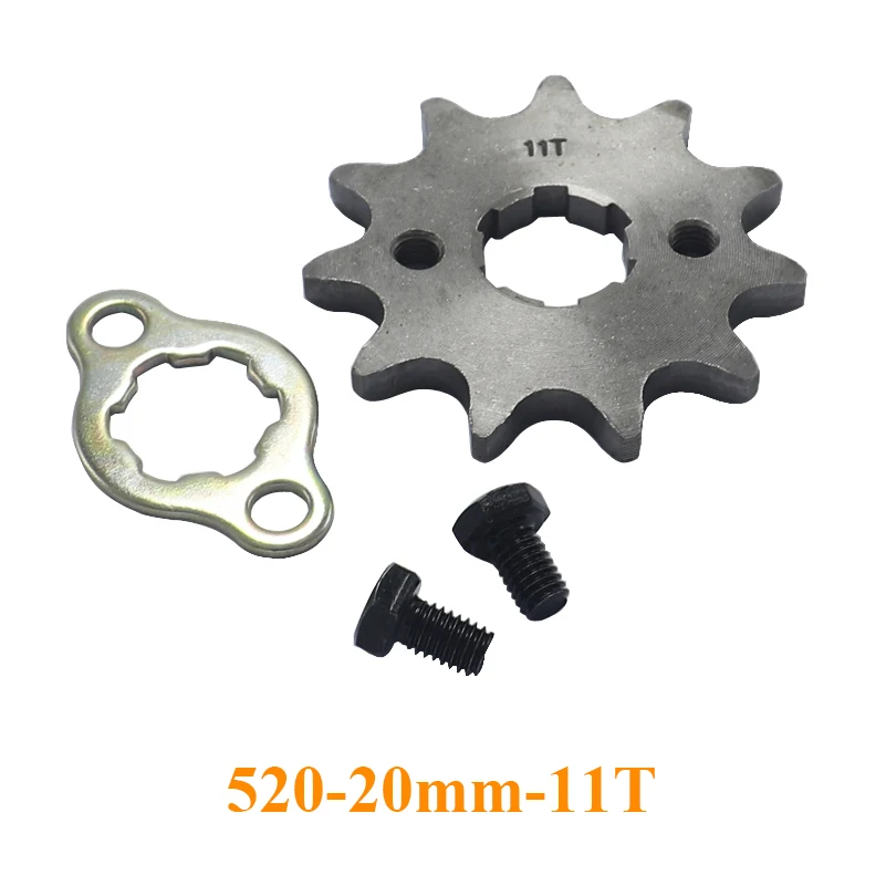 520 10T-22T Tooth 20mm ID Front Engine Sprocket Fit Pit Bike ATV Motorcycle Part