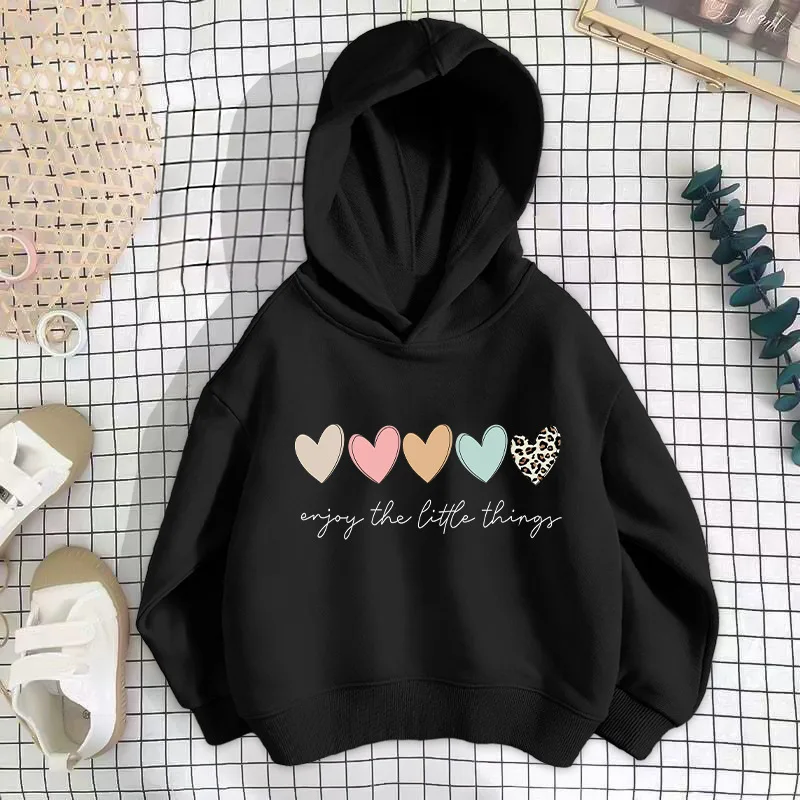 Mädchen mode Hoodie mit Liebes druck, Kinder Frühling und Herbst dünner Pullover, Kinder kleidung Ropa de Niña Kinder