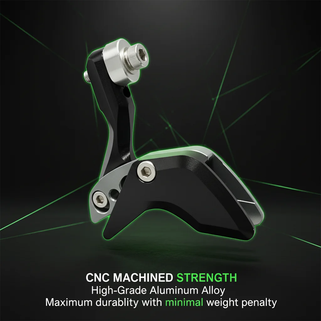 

CNC Machined 6061-T6 Aluminum 1x Bike Chain Guide for MTB Road Gravel Cyclocross Chain Keeper High Performance No Plastic