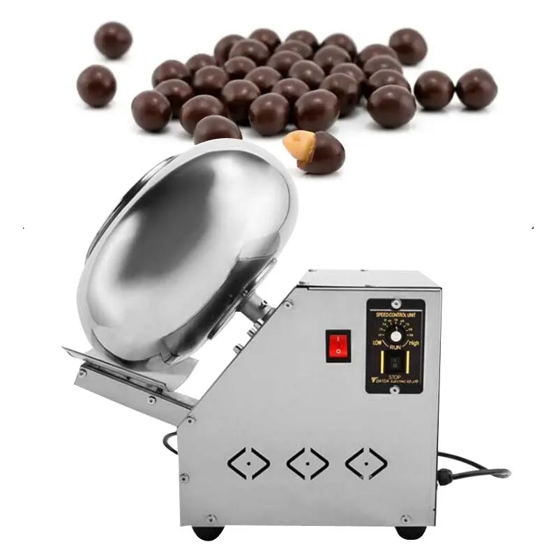 PBOBP Stainless Steel Sugar Coating Maker New Version Roasted Nuts Sugar Peanut Chocolate Candy Coating Machine