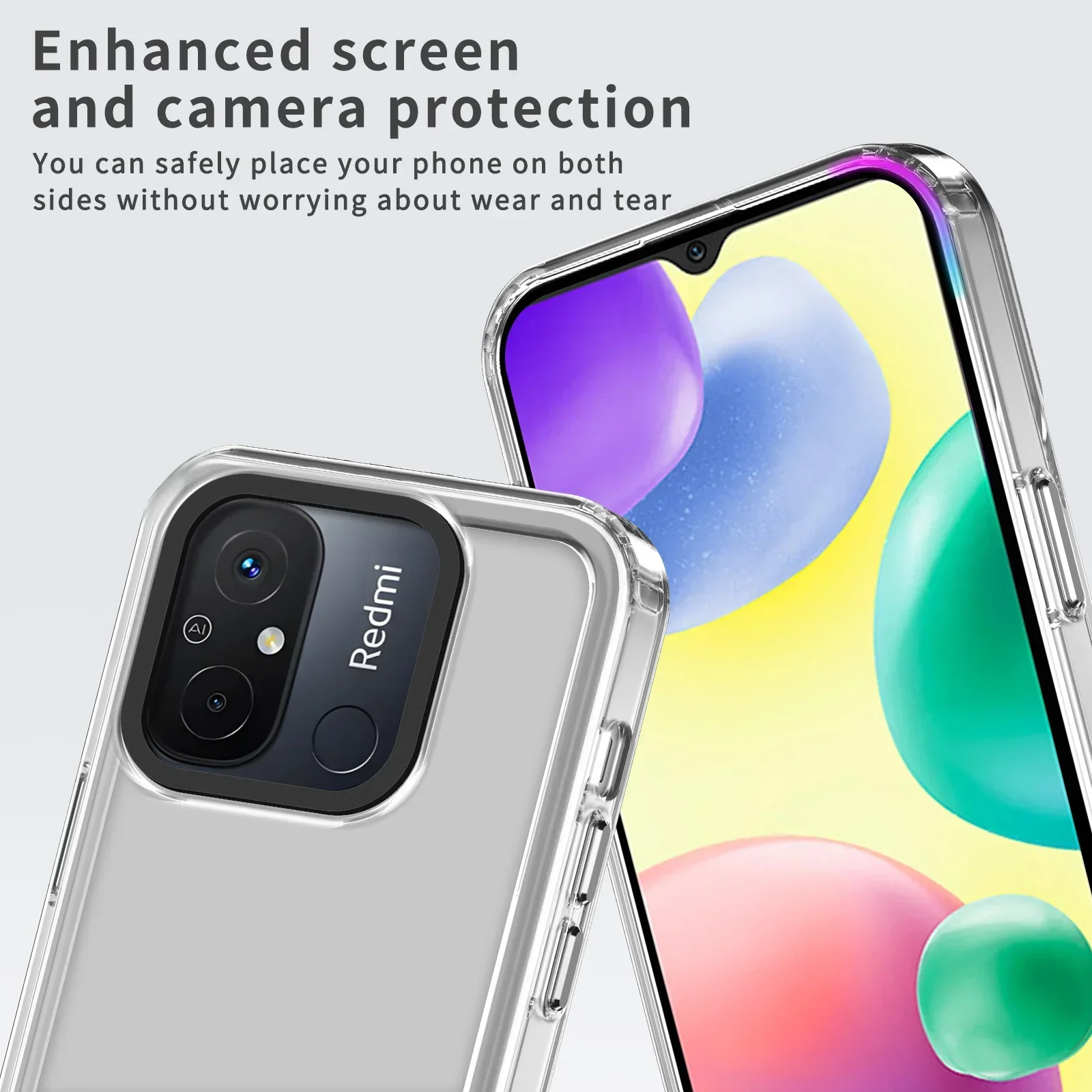 Acrylic Shockproof Clear Case For Xiaomi Redmi A3 13C 11A A2 A1 Plus Note 13 Pro Plus 12 11S 10S 9S Pro Back Transparent Cover