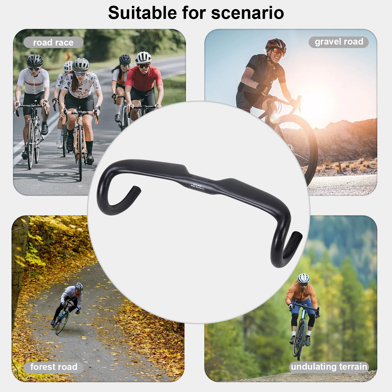 

Alfa Pasca Внутренняя маршрутизация Гоночный велосипед Скорость Сгнутые стержни Карбоновый руль шоссейного велосипеда 400/420/440 мм Новый модернизированный