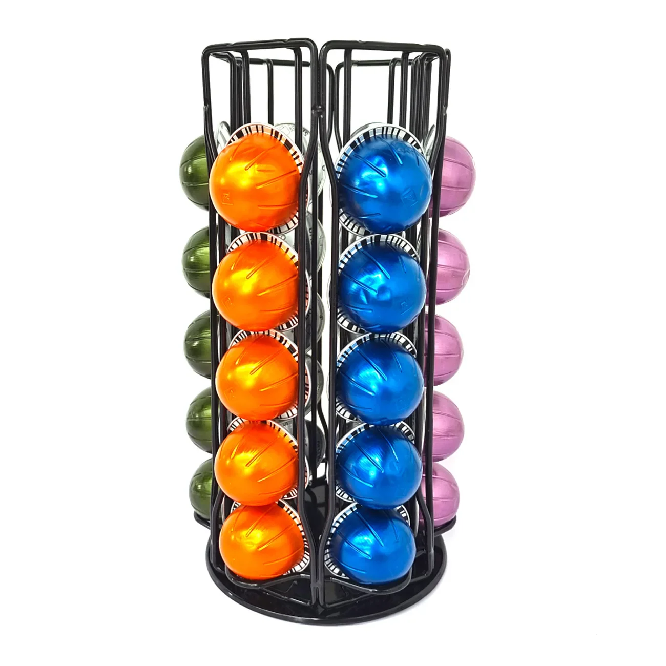 Coffee Pod Holder 40 Cups Nespresso Capsule Drawer Holder Coffee Pod Storage Rack Stainless Steel Vertuo Line Stand Organization