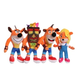 28cm Crash Bandicoot Cartoon Animal Plush Toy Aku Crash Soft Stuffed Doll Toys Children Birthday Christmas Gifts Home Cuadros