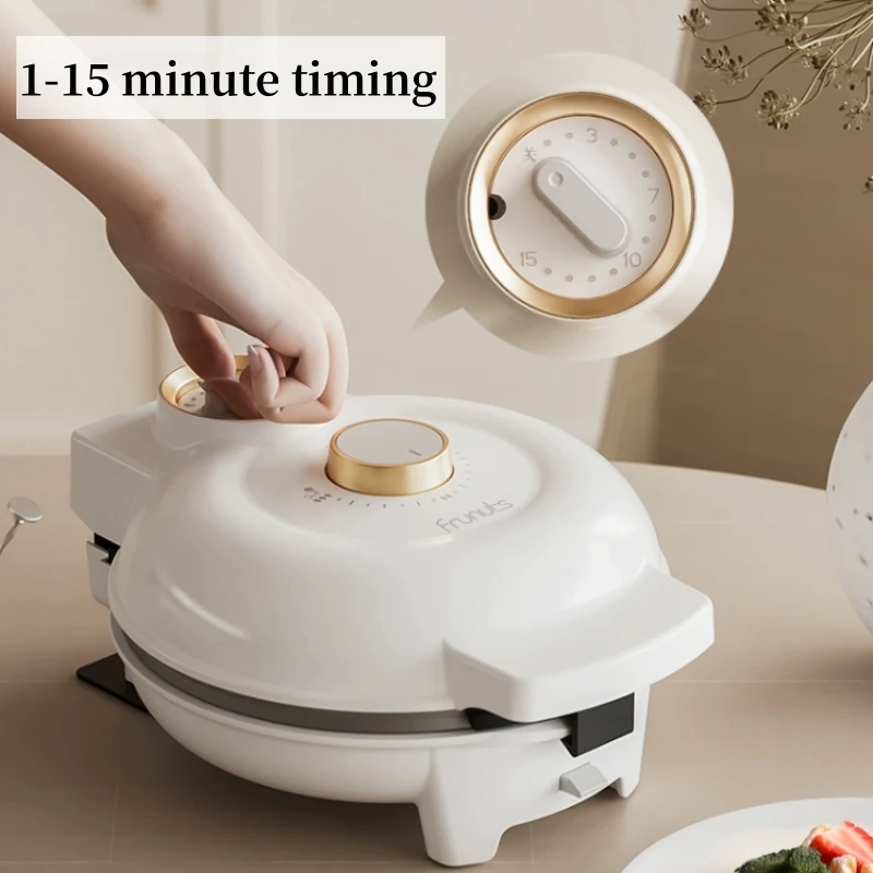 Multi-function Waffle Maker Household Timed Sandwich Breakfast Machine Donut Machine Egg Machine Double Knob Thermostat Timing