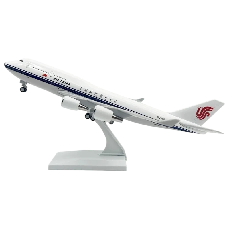 Boeing 747 International Airline 31cm Resin Aircraft Model, Durable Anti‑Fall Kids Play Toy, Parent‑Child Learning Collectible