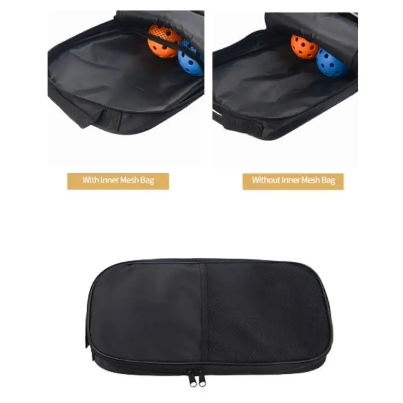 Portable Pickleball Racket Bag Paddle Racket Backpack Tote Ballbag Storage Carrier Paddle Holder Carrying Bag Gift Kit Outdoor
