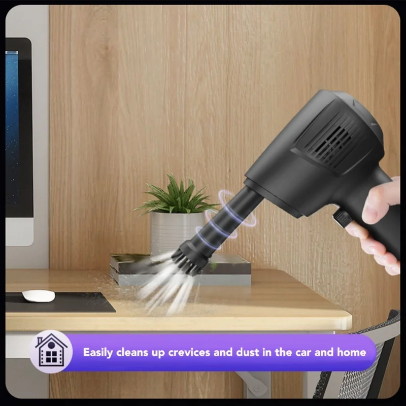 High Speed 50000RPM Cordless Air Duster Stepless Adjustable Rechargeable Portable Air Blower For Keyboard Computer Devices Clean