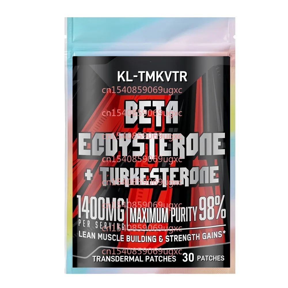 

30 Patches Beta Ecdysterone and Turkesterone Transdermal Patches for Lean Muscle Mass, Athletic Performance & Strength